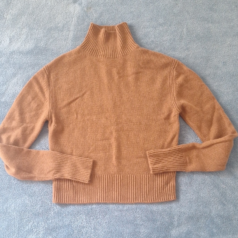 NakedCashmere Camel Cowl Neck Sweater
